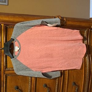 LuLaRoe baseball tee. Size XS